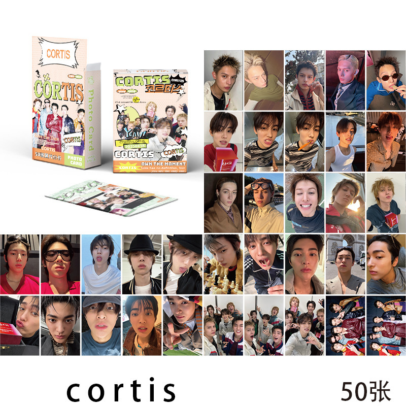 Cortis Small Card K-Pop Korean Group Martin Zhao Yufan Kim Joo-Hoon Eom Seong-Hyun Laser Lomo Card Postcard