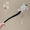 Retro Chinese hairpin with tassels, advanced Hanfu, wooden hair accessory, high-quality style, Chinese style