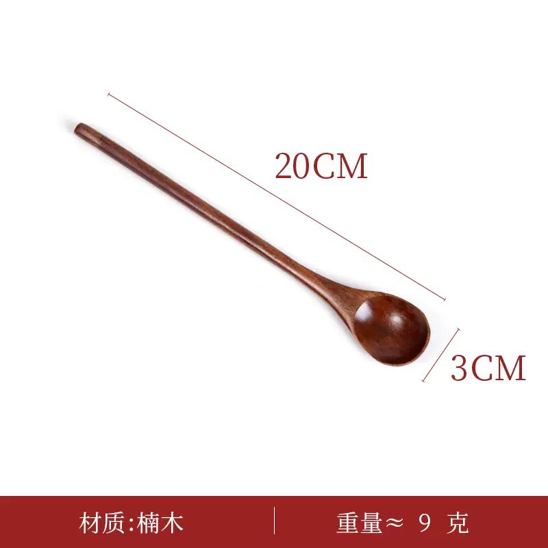 Suministro directo de fábrica Cuchara mezcladora de madera ecológica Cuchara mezcladora de café con miel Changbing de estilo occidental al por mayor