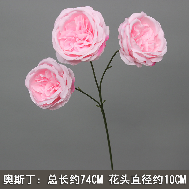 10 flores rosadas bodas flores de seda decoración floral flores falsas hortenida Wenxin Road Artes florales otros