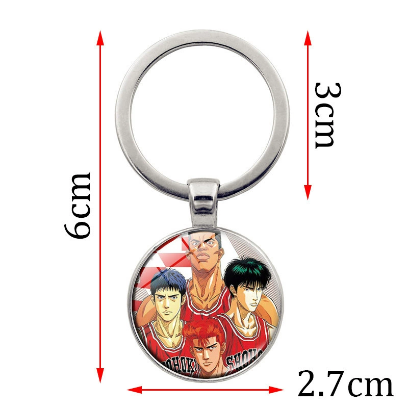 Брелок Slam Dunk Time Gem, аниме-ключ, персонажи Сакураги/Ханнада/Рукава/Каэдэ, автомобильный кулон