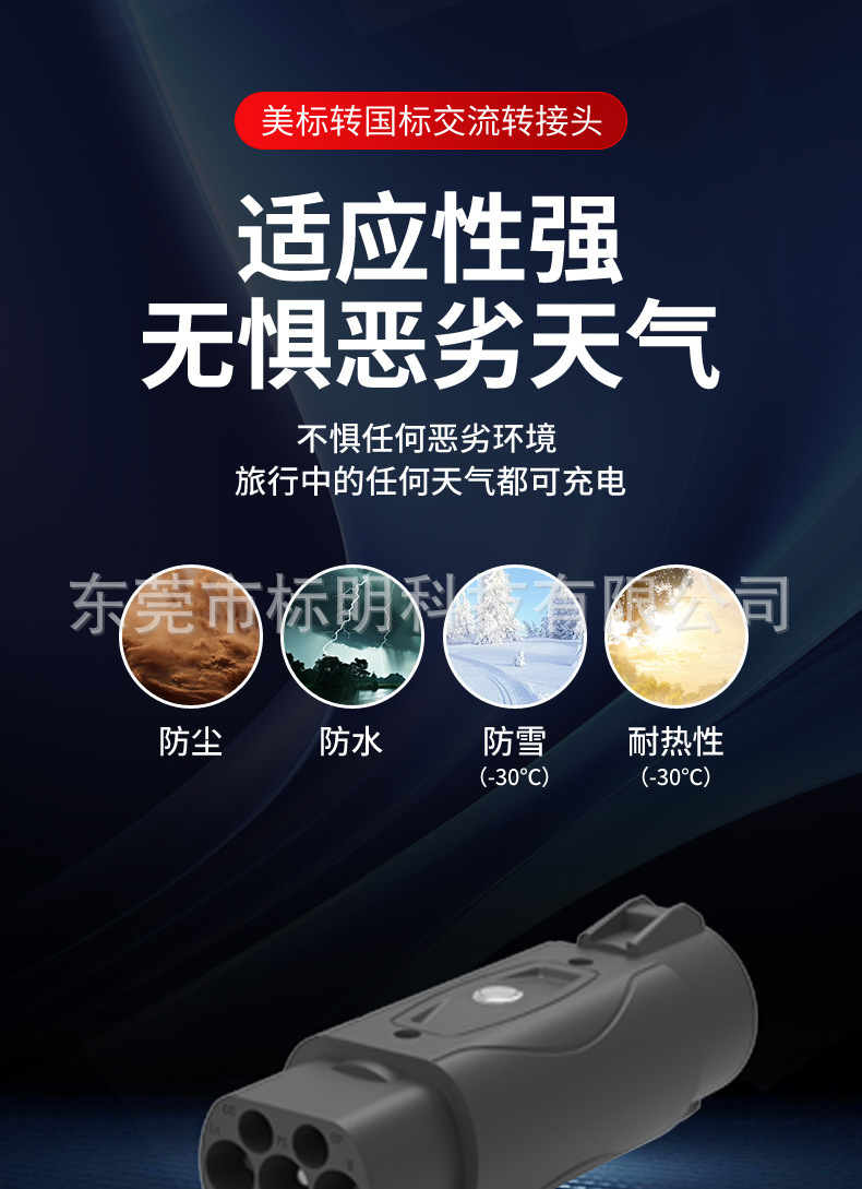 New energy American standard to national standard car charging gun adapter J1771 TO GBT adapter type1 to gbt