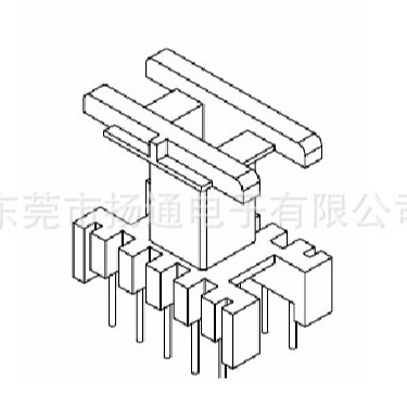 EF20变压器骨架电源骨架EF20骨架高频骨架立式5+5脚变压器开放式