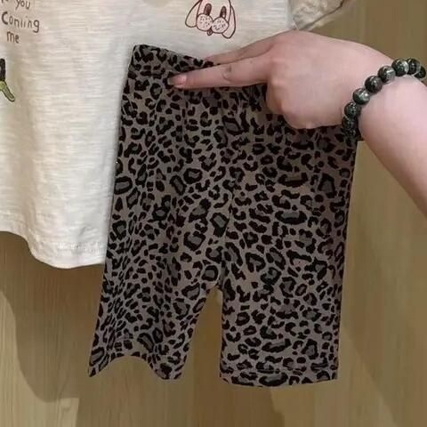 Children's 2026 Summer Thin Five-Point Pants for Girls, Elastic Slim-Fit Cycling Shorts, Korean Style Versatile Shorts, Base Layer Mid-Length Pants
