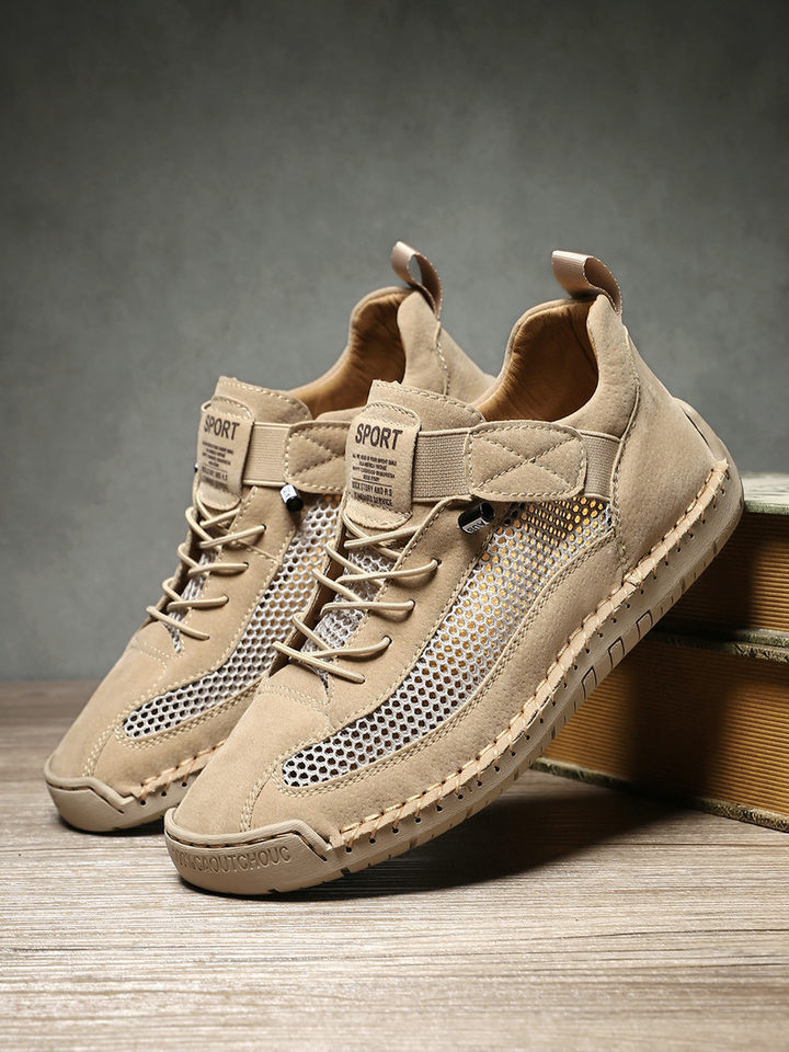 Giày thể thao lưới thoáng khí unisex form rộng phong cách năng động — 9889 màu kaki, 9889 màu trắng, 9889 màu xám, 9889 xanh da trời chi tiết 19