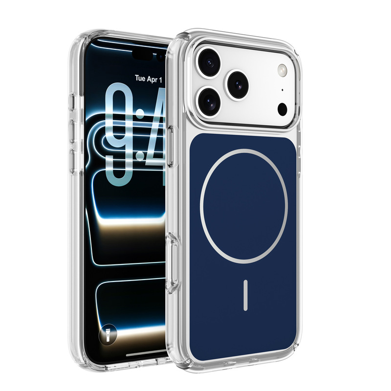 Defender Imitation Original Series Apple Anti-Scratch Back Panel Iphone15Promax Magnetic 16Plus Dark Blue Mobile Phone Case