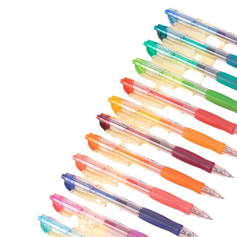 Deli SA502 Prensa pluma de gel de color 0,5mm Bala (mezclado)(12 Unids/caja)