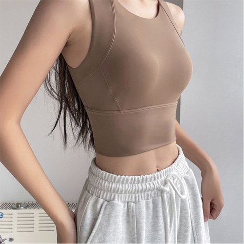 Professional Cluster Sports Bra for Women Anti-Sag Fitness Training Quick-Drying Running High-Intensity Shock Absorbing Yoga Backless Bra for Women