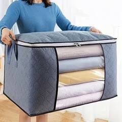 Clothing storage bag cross-border Heyin TEMU harmless fabric blanket clothing dormitory moving organization storage bag dropshipping