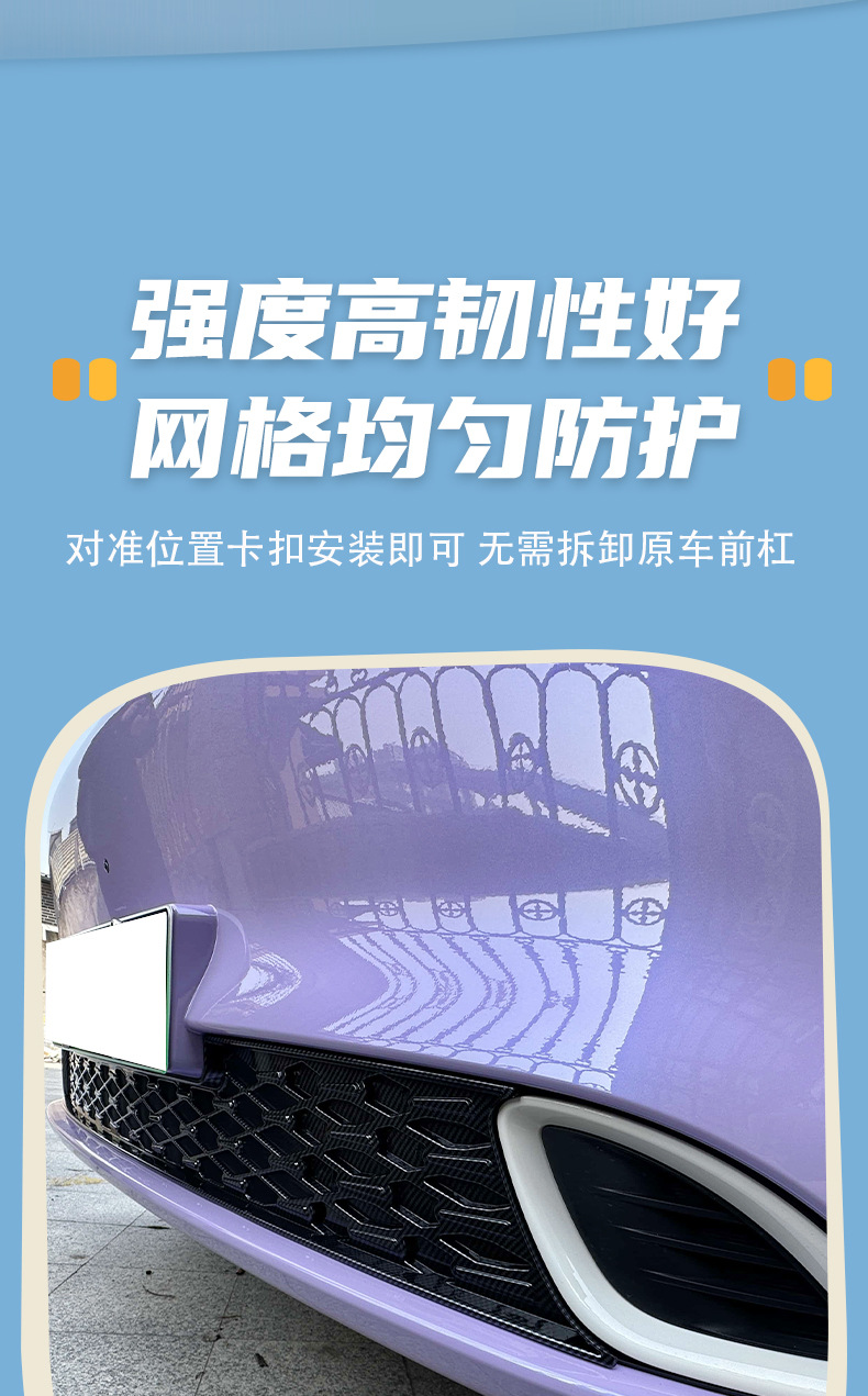 24-26 models Dongfeng Nano 01 snap-on insect-proof mesh grille protection against mosquitoes and catkins, specialized decorative accessories