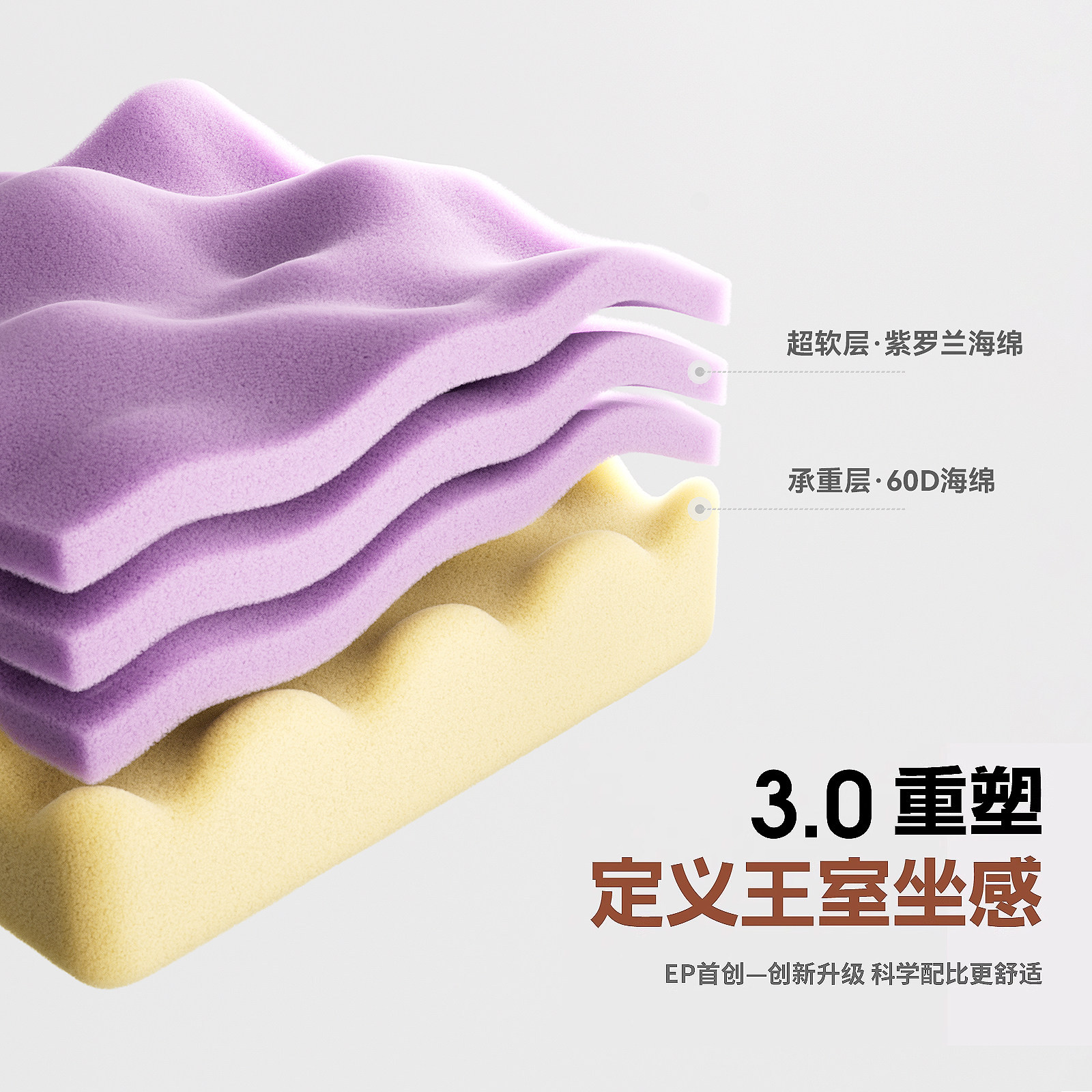 Sofá ondulado de forma especial de viento crema desmontable tela esmerizada minimalista de tela de esquina plana grande sofá