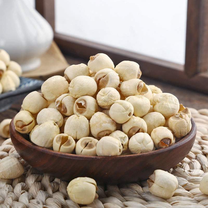 廠家批發散裝新貨建寧蓮子 大貨供應去芯湘蓮白蓮子 食用紅皮蓮子