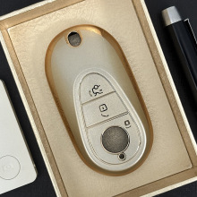 适用于2024款奔驰glc300l钥匙套c260l男e300l车c200ls级流沙金包