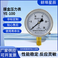 YE100 25Kpa天然气压表 微压表 膜片式 40KPa   径向 膜盒压力表
