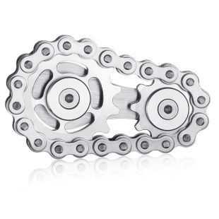 Chain gear chain tooth flywheel fingertip gyro stainless steel gyro toy adult decompression decompression cross-border in stock