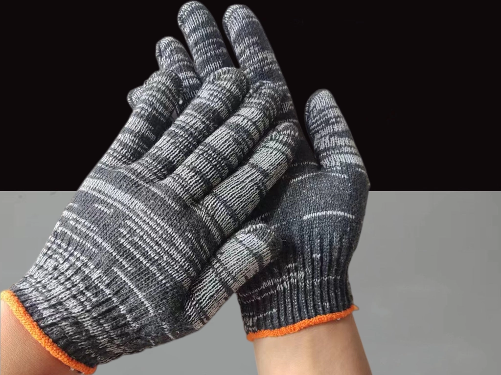 Защитные перчатки мужские износостойкие хлопчатобумажные нити нейлоновые перчатки утолщенные защитные противоскользящие перчатки на строительной площадке