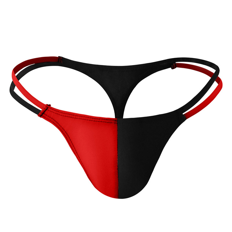 Tzy0602T men's men's sexy underwear underwear wholesale swimming material string contrast color thong T pants