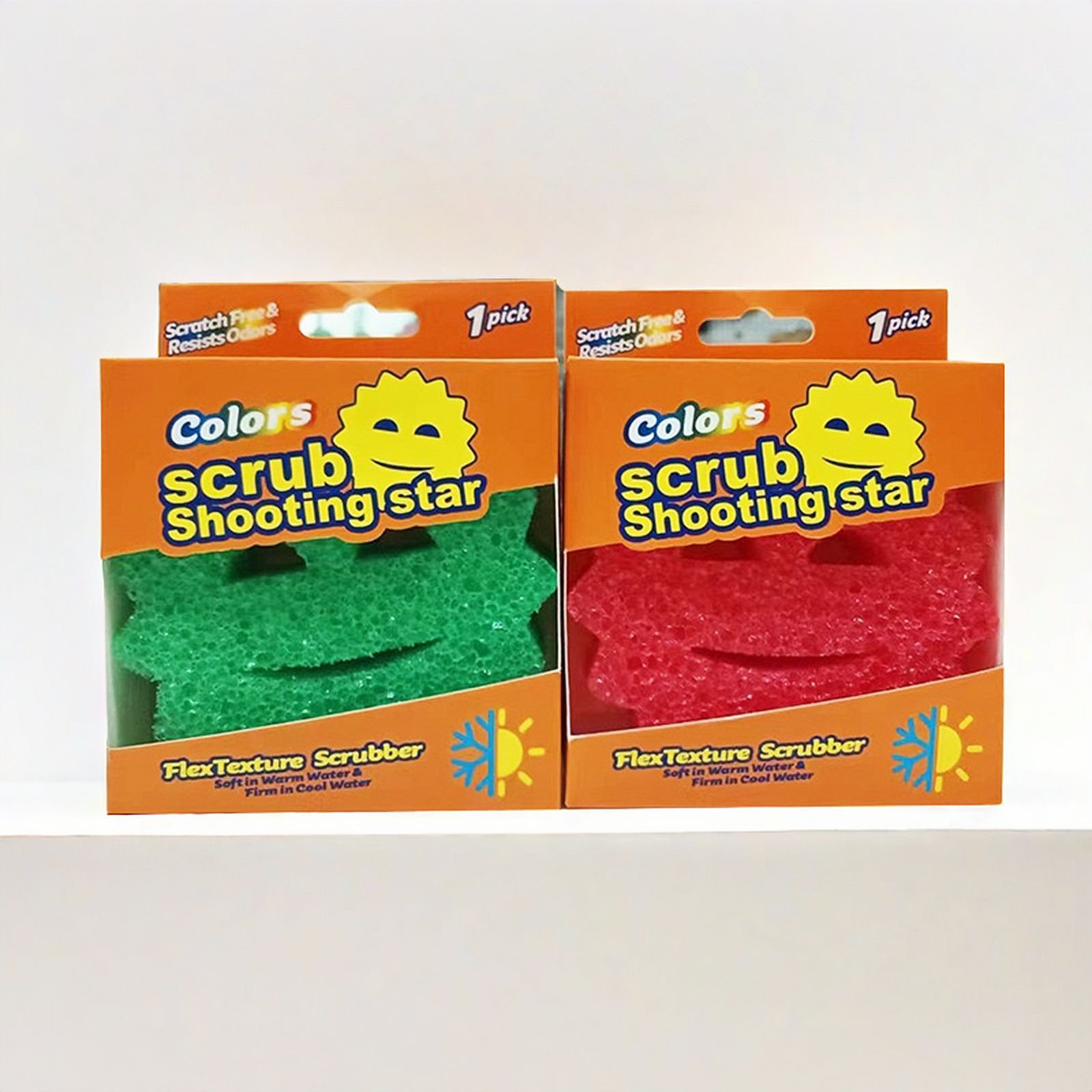 Esponja de cara sonriente de papá estadounidense Esponja de temperatura cálida Esponja de limpieza de platos de panal de abejas