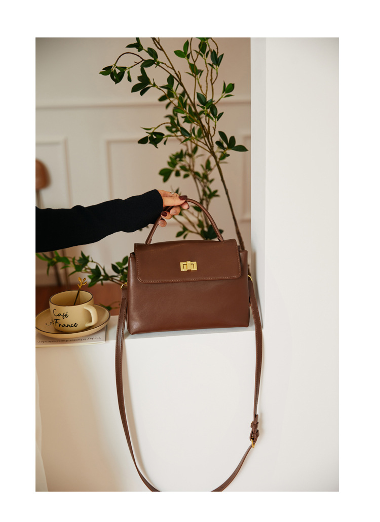 Small Square Crossbody Bag Women's Shoulder Bag Soft Leather_voghion.com