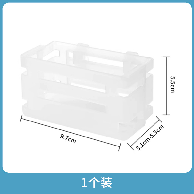 Refrigerador caja de almacenamiento retráctil almacenamiento y acabado artefacto hebilla caja de almacenamiento estante de refrigerador multifuncional transfronterizo