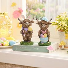 �羳Easter Highland Cow�ͻ�ߵ�ţ��ˇƷ���@ͥԺ�b�Ʒ�[��