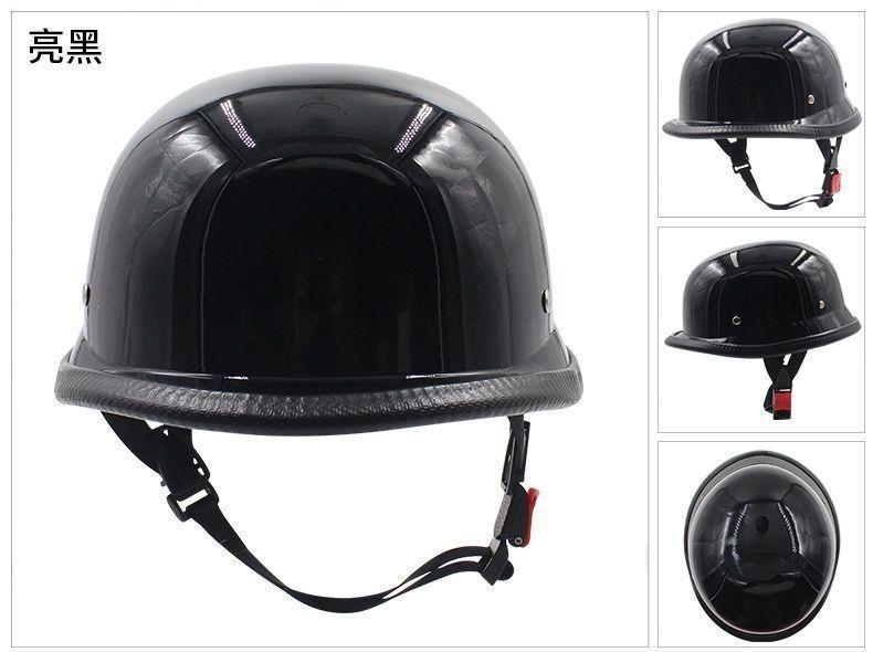 New National Standard 3C German-style Soldier Helmet for Motorcycles and Electric Vehicles, Retro Steel Helmet, Lightweight Half-Helmet for Motorcycle Riding, Safety Helmet