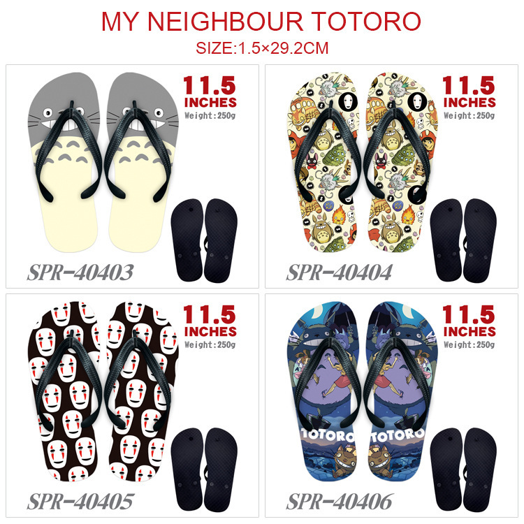 Hayao Miyazaki Totoro Perimeter Slippers Faceless Men's Cartoon Flip Flops Flip Flops Sandals Home Shoes