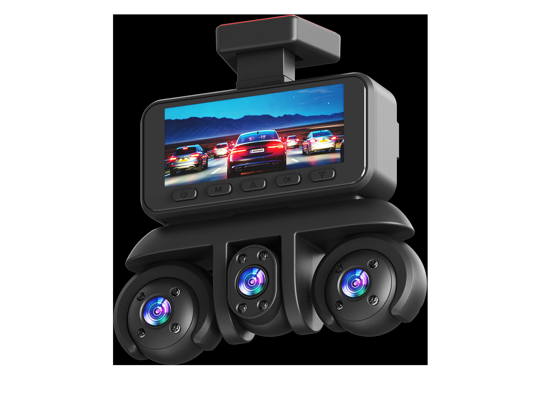 W18-5 Lens Dashcam 3.16-inch 1080P Five-Channel Camera Manufacturer's Best-Selling Product for Foreign Trade and E-commerce on Amazon
