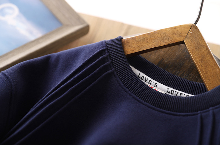 Solid Color Pattern Simple Style Solid Color Cotton Hoodies & Knitwears