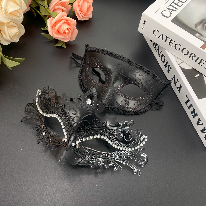 Transfronterizo suministro directo máscara de cabeza plana pintada Amazon Carnaval espectáculo de cine y televisión baile máscara de mitad de cara props