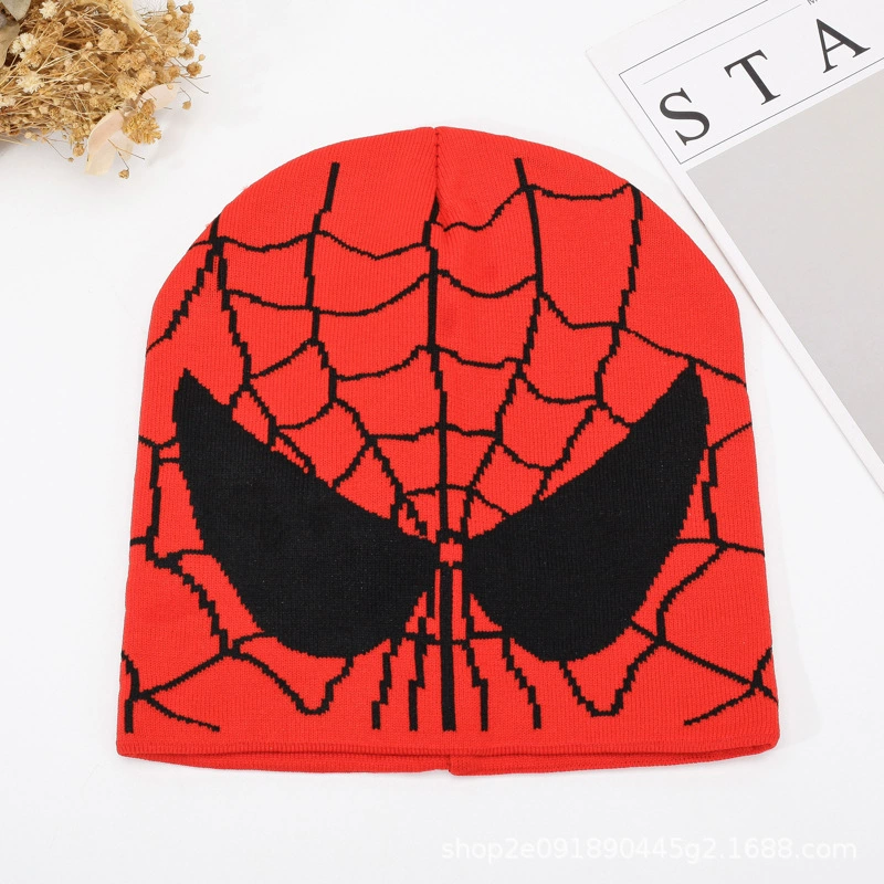 Студентская мультяшная Шляпа Человек-паук Spider-Man Демонстрация Американский Капитан Супермен Супермен вышитая Шляпа с защитой от холода