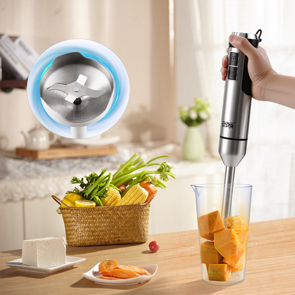 WinningStar hogar transfronterizo estándar británico jugo europeo cocina carne molida multifunción 2 y 1 barra de mezcla de mano