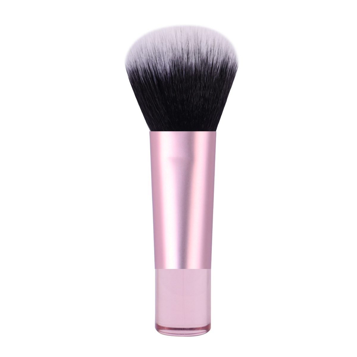 Zhuoerya nuevo producto cepillo de polvo suelto herramienta de belleza portátil plástico transparente mango corto reparación mini cepillo de maquillaje al por mayor