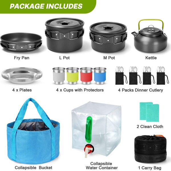Outdoor supplies Camping cooker cooker set Wild picnic barbecue…