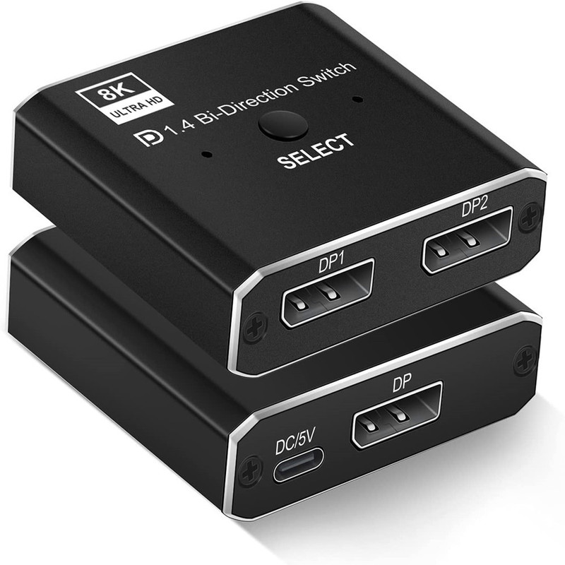 Dp Switcher Version 1.4 8K@60Hz One in Two Two in One Two Direction Mutual Transfer Switching Distribution Converter