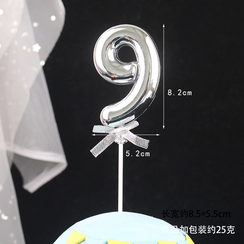 Decoración digital para pasteles 0-9, 3D oro/rosa, inserto para cumpleaños – Mayorista de Yiwu image 74