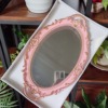 Retro plastic brand protecting glasses, mirror, dessert props, storage system, French retro style, mirror effect