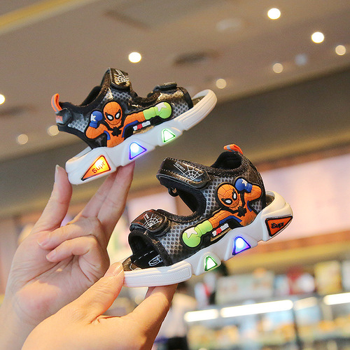 One piece drop shipping Korean baby shoes 2024 summer baby toddler sandals 1-6 years old soft bottom baby shoes for men and women