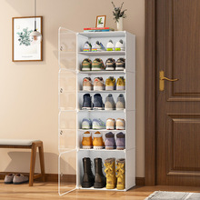 简易鞋柜家用门口鞋架新款2025靴子收纳透明小型宿舍jω