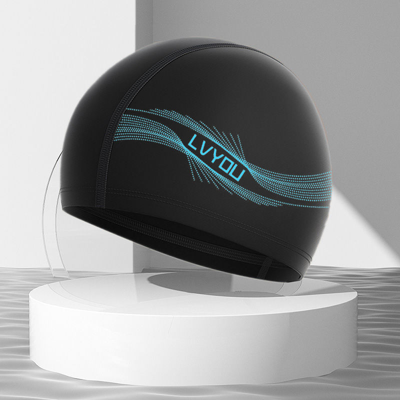 Sombrero de nadador verde, sombrero de nadador de spandex, sombrero de nadador de cabello largo, sombrero de nadador de aguas termales, sombrero de nadador para adultos, unisex, piscina, comercio exterior