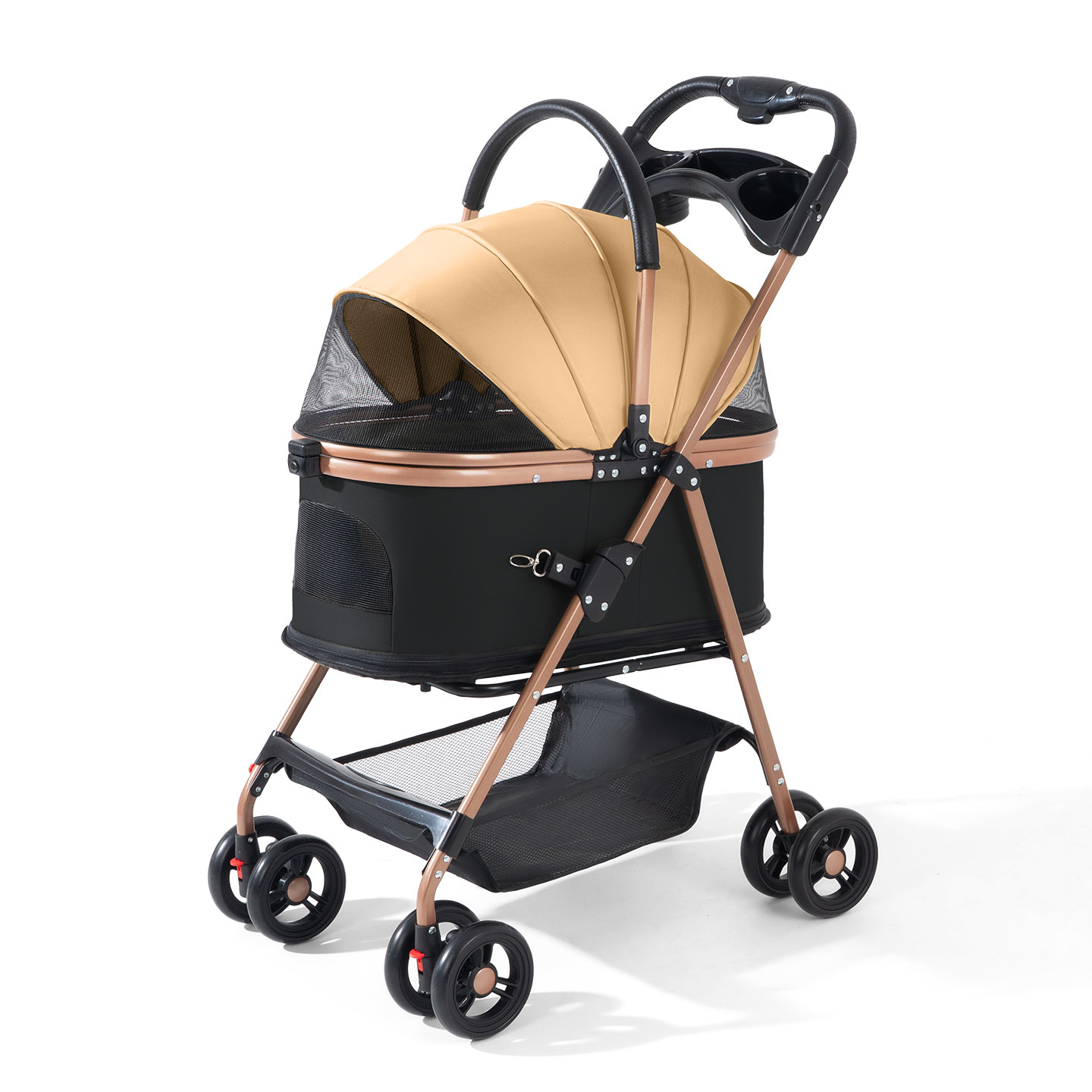 Carriola Plegable para Mascotas de Plástico Portátil