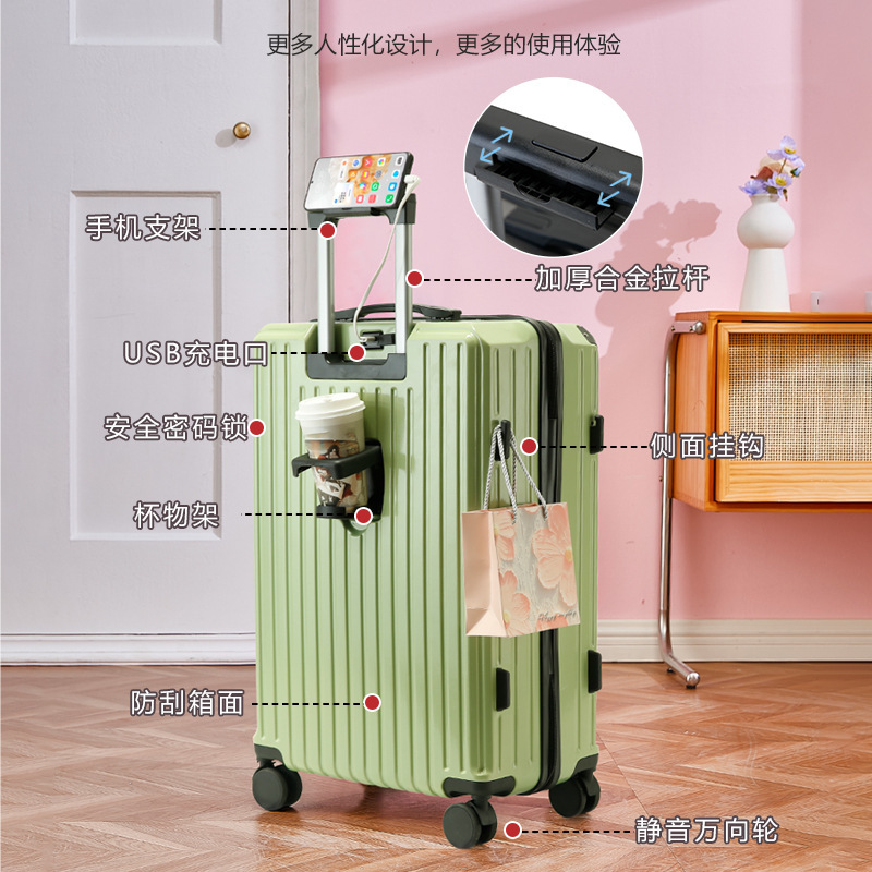 24 pulgadas maleta universal, maleta de estudiantes de niños, 20 pulgadas pequeñas y duraderas contraseñas para viajar