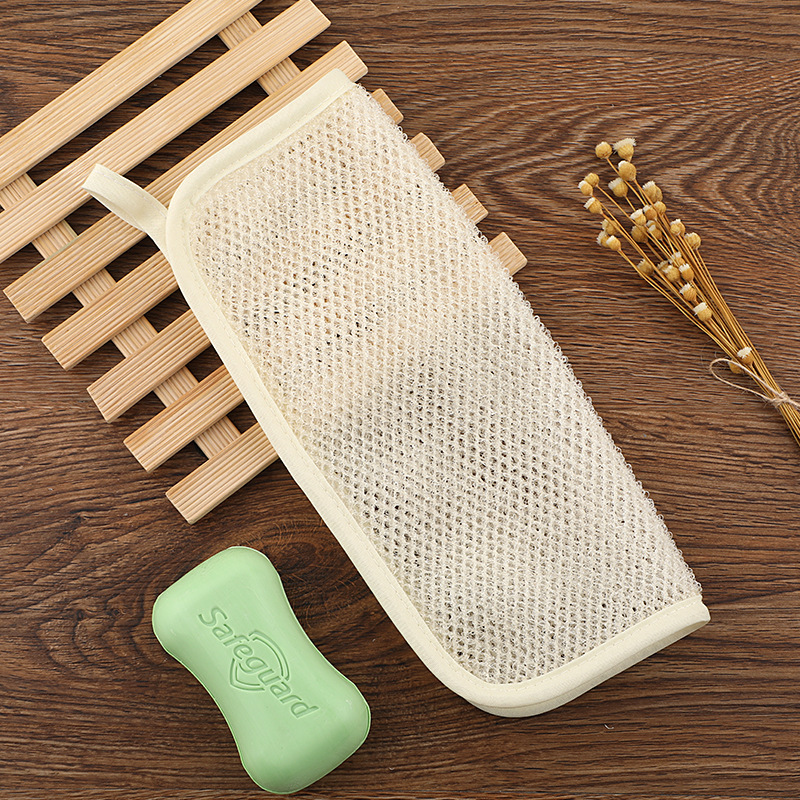 Toalla cuadrada de doble capa de nylon artefacto de baño de los hombres espuma toalla cuadrada de limpieza de la piel de las mujeres BOLA DE BAÑO plegable 22X26