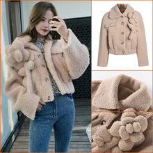 韓版羊羔毛外套女款2022秋冬季新款時尚潮流加厚泰迪毛絨短外套