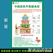 膳食宣传墙贴纸健康知识备孕期指南宣传海报患者养生食谱水果挂图