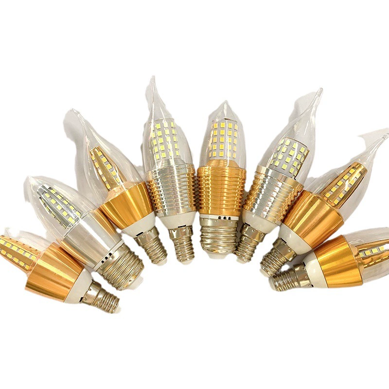 [Raily] Светодиодная лампа, энергосберегающая лампа, наконечник лампы, гипсофила, остроконечная лампа-свеча e14/e27, винтовой цоколь