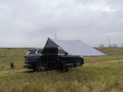 awning outdoor camping car tail | Avtomobil yan çətirləri - grey-300150cm