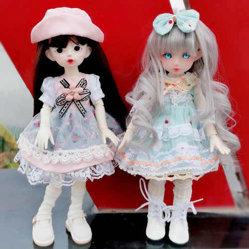 6 Points BJD Doll Clothes OB24 Baby Doll Outfit Barbapapa Plush Toys Accessories Manufacturer Wholesale