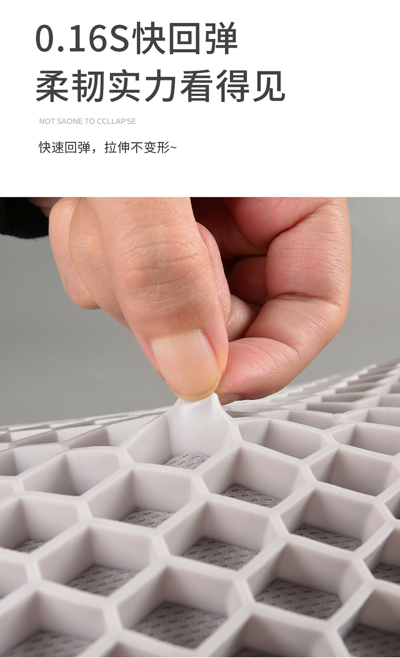 Summer Car Lumbar Support Gel Main Driver's Seat Lumbar Support Back Cushion Breathable Car Lumbar Cushion Lumbar Support Lumbar Pillow for Long Periods of Sitting