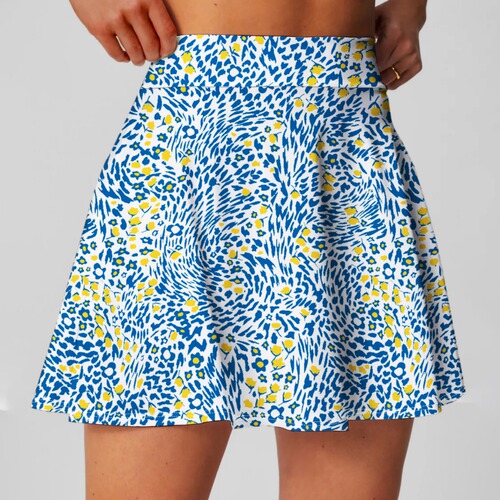 2024 European and American Cross-border Golf Skirt with Anti-Slip, High-Waisted Sports Short Skirt, Half Body Badminton Tennis Breathable